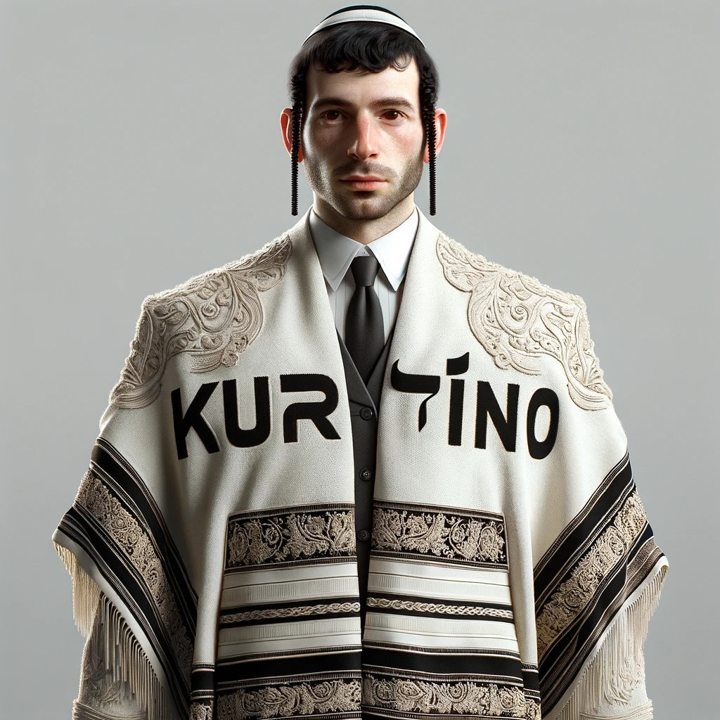 Click image for larger version

Name:	DALL·E 2024-02-13 10.59.14 - Create a photorealistic image showing a person in traditional Jewish attire, viewed from the front. The individual should wear a tallit and kippah, em.jpg
Views:	95
Size:	293.0 KB
ID:	16266896